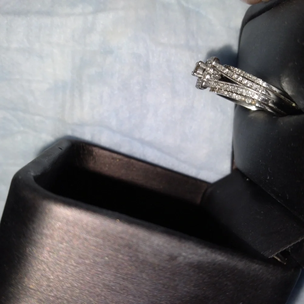 Diamond Engagement Ring 14k white gold - Picture 5 of 7